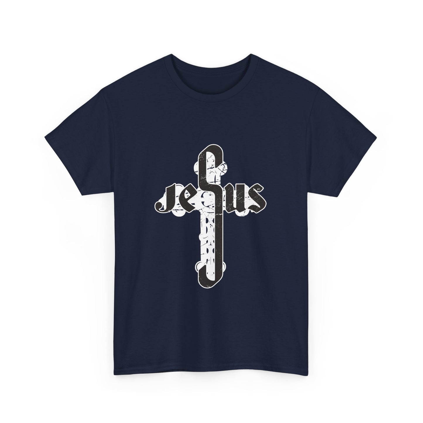Christian Graphic Tee - Jesus Cross Design