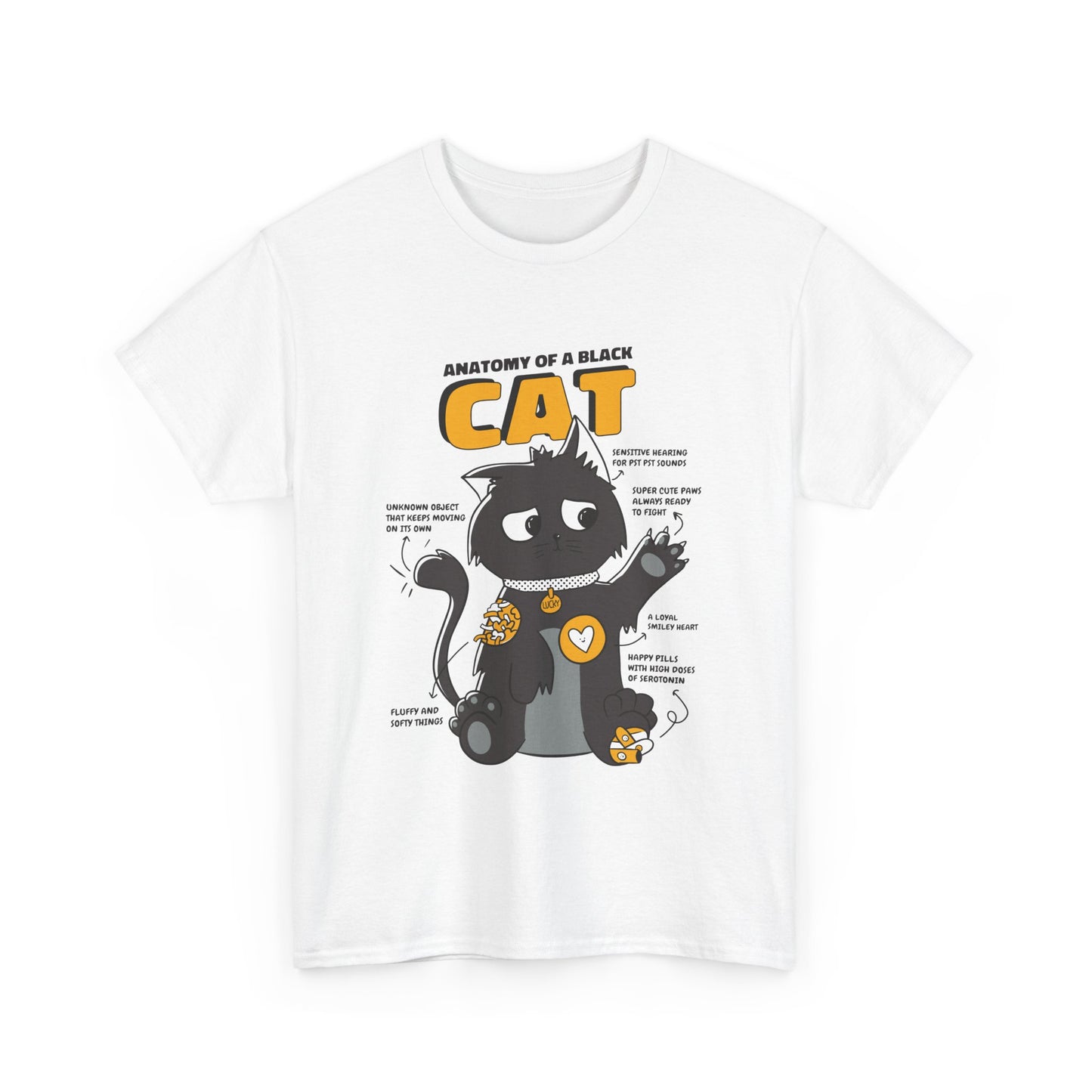 Cute Cat Anatomy T-Shirt