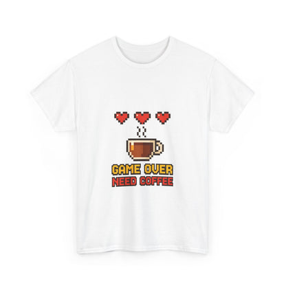 Game Over Need Coffee T-Shirt