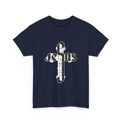 Christian Graphic Tee - Jesus Cross Design