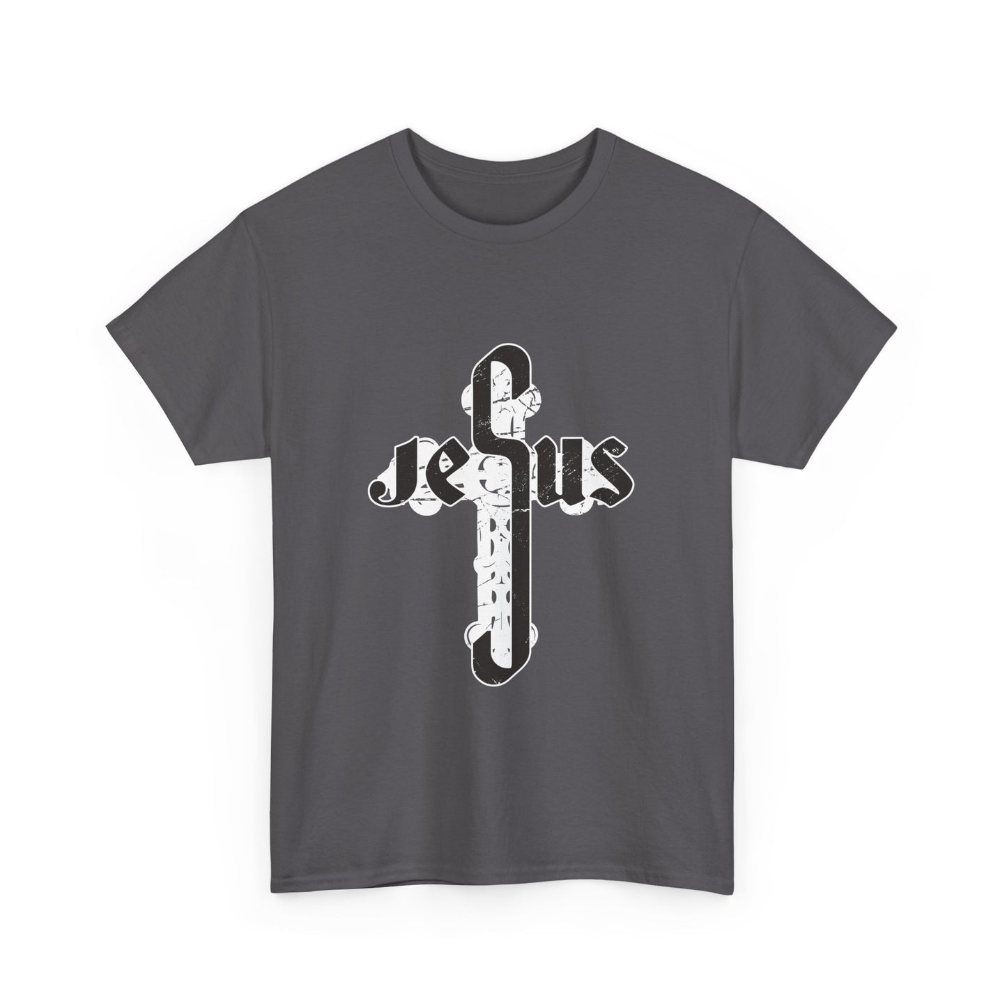 Christian Graphic Tee - Jesus Cross Design