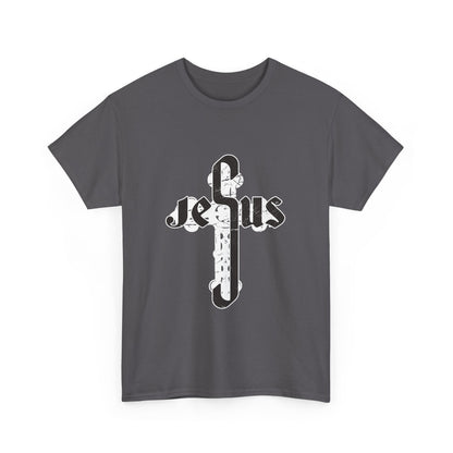 Christian Graphic Tee - Jesus Cross Design