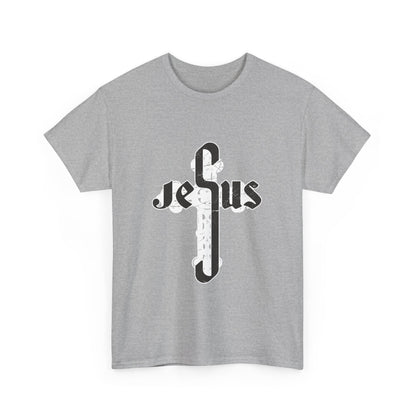 Christian Graphic Tee - Jesus Cross Design