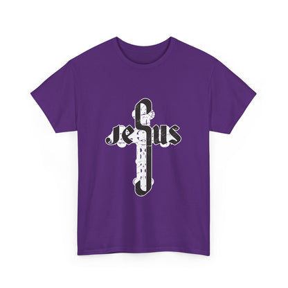 Christian Graphic Tee - Jesus Cross Design