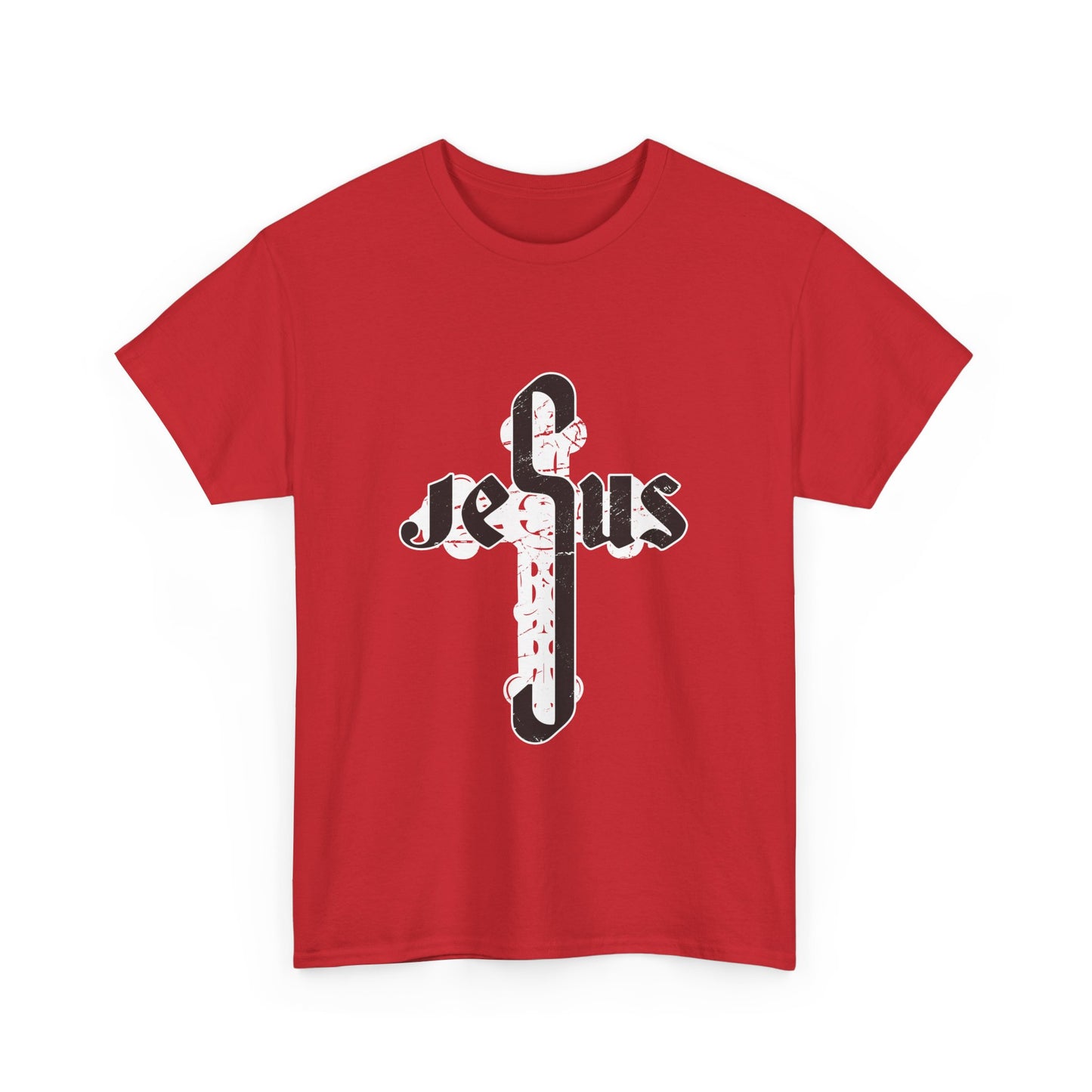 Christian Graphic Tee - Jesus Cross Design