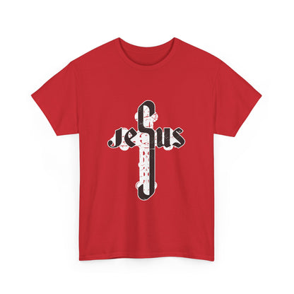 Christian Graphic Tee - Jesus Cross Design
