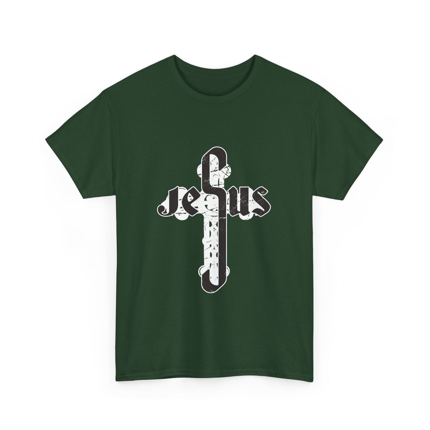 Christian Graphic Tee - Jesus Cross Design