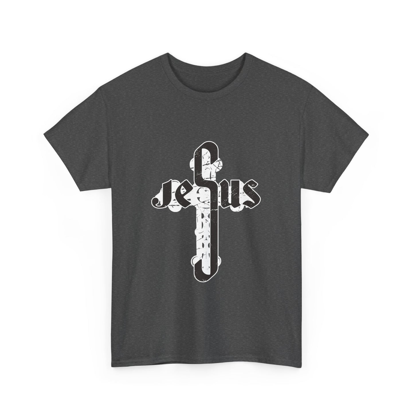 Christian Graphic Tee - Jesus Cross Design