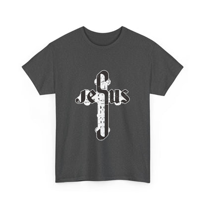 Christian Graphic Tee - Jesus Cross Design