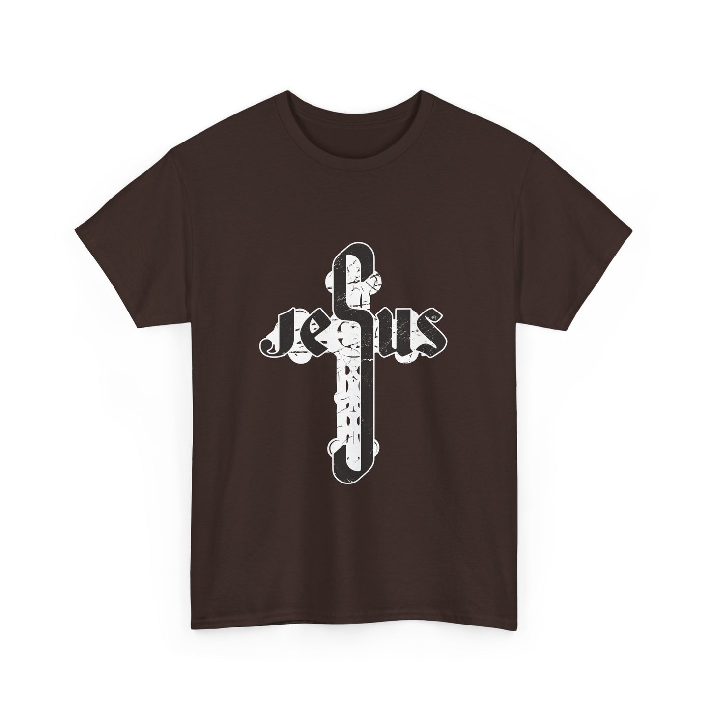 Christian Graphic Tee - Jesus Cross Design