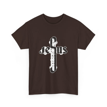Christian Graphic Tee - Jesus Cross Design