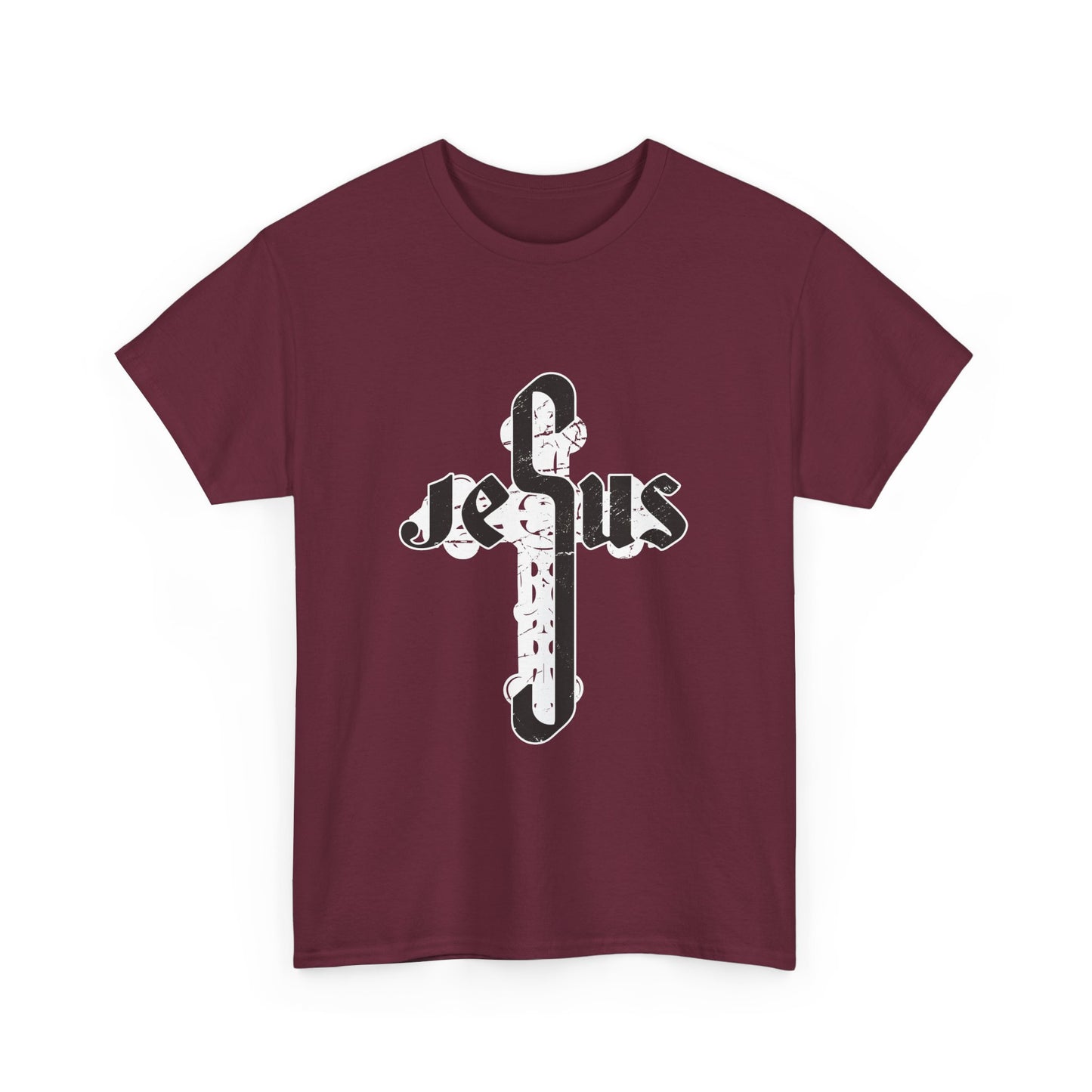 Christian Graphic Tee - Jesus Cross Design
