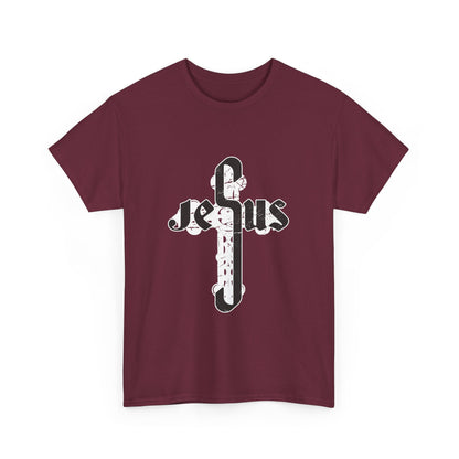 Christian Graphic Tee - Jesus Cross Design