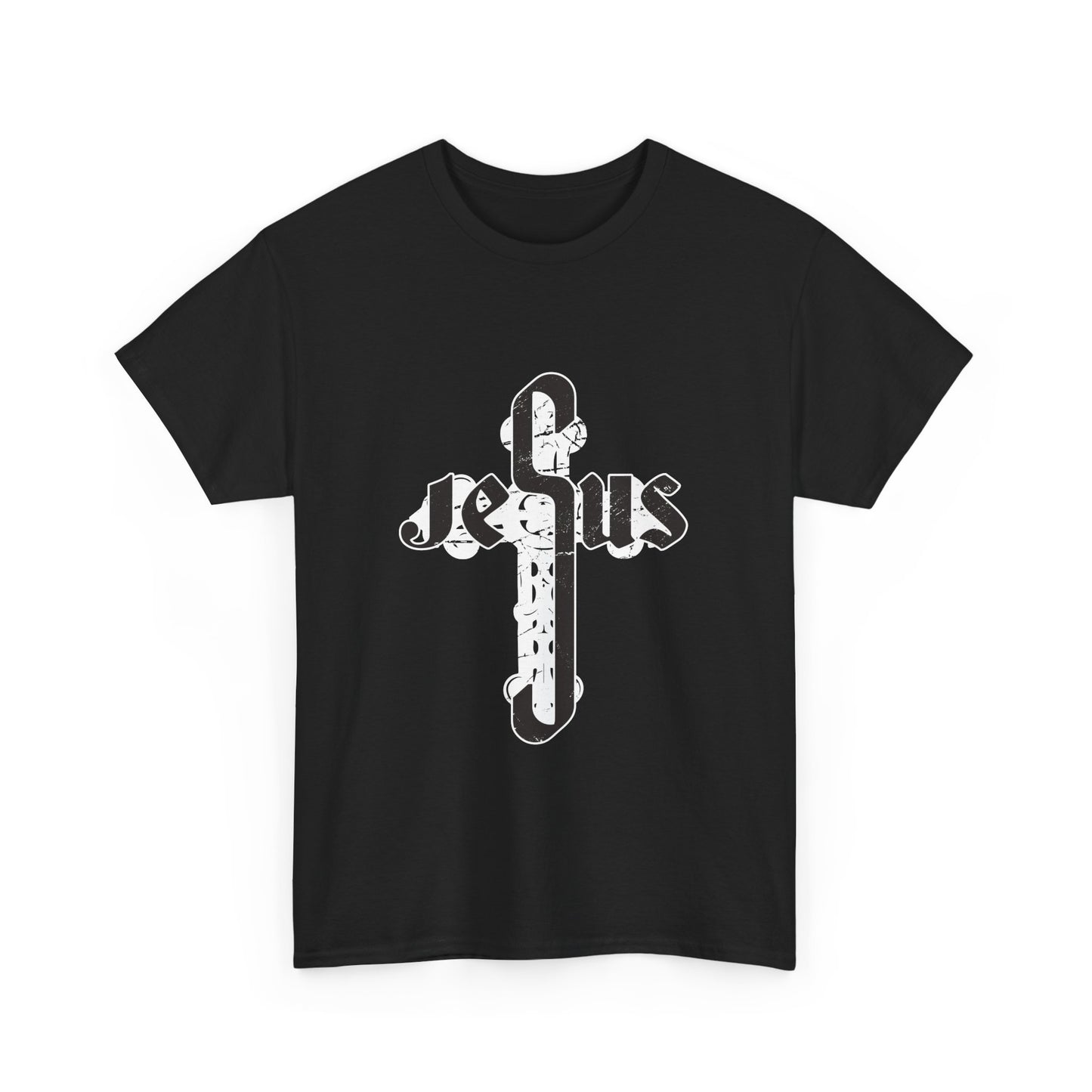 Christian Graphic Tee - Jesus Cross Design