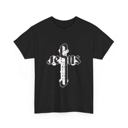 Christian Graphic Tee - Jesus Cross Design